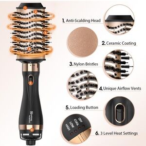Nicebay® Hair Dryer Brush Blow Dryer Brush in One, Hot Tools 4 in 1